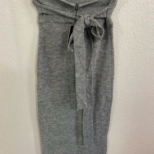 Grey Madeleine Sweater Skirt